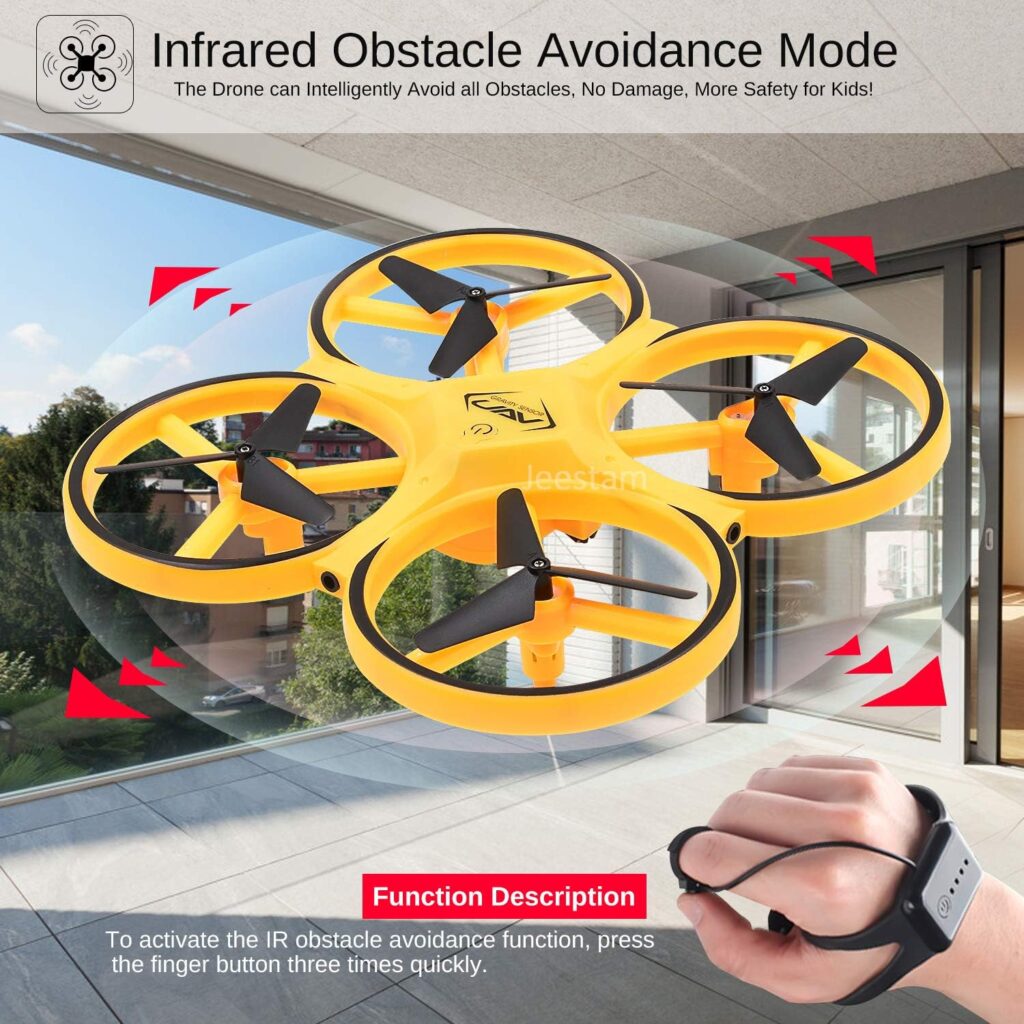 2.4G Gravity Sensor RC Nano Quadcopter with Infrared Obstacle Avoidance, Mini Drone for Kids