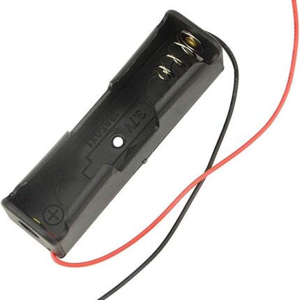 18650 Battery Holder Case with Leads - Ideal Storage Container for 3.7V Lithium Batteries