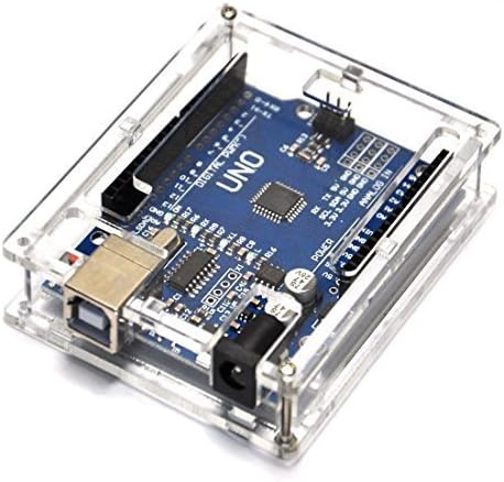 Acrylic Case for Arduino Uno - Protective Enclosure Box with Screws .