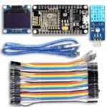 Besomi Electronics WiFi ESP8266 Starter Kit for IoT - NodeMCU Wireless Module - I2C OLED Display - DHT11 Temperature Humidity Sensor - Complete WiFi Sensor Kit for Arduino Projects