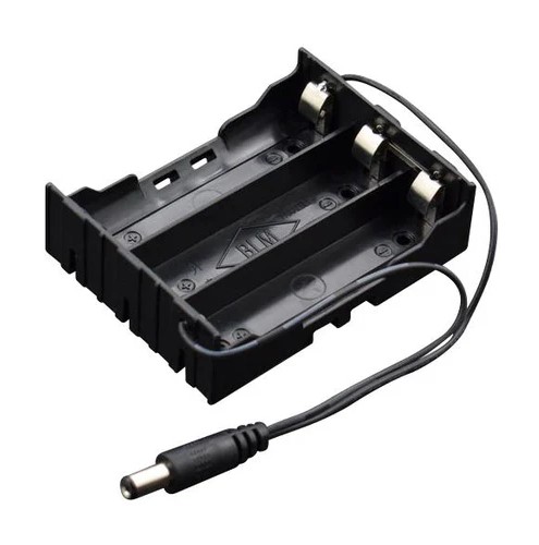 Battery Holder for 18650 Lithium Batteries with DC2.1 Power Jack