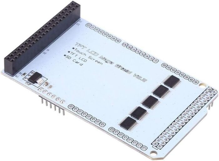 TFT LCD Mega Expansion Shield V2.2 for Arduino MEGA -Dual-Mode Compatibility (8-bit and 16-bit) - Simultaneous SD Card and Touch Function Support