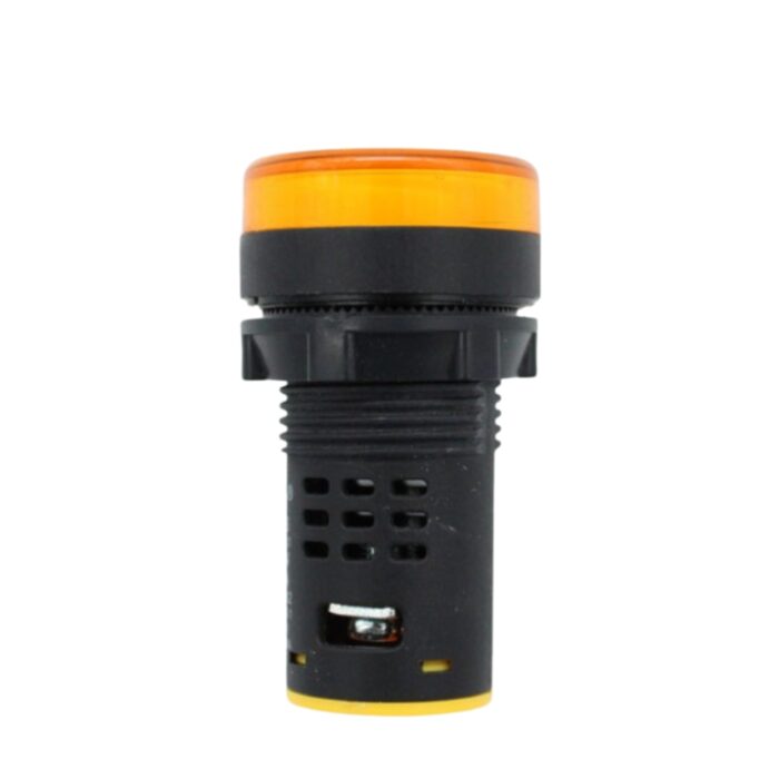 AD22-22DS ACDC24V/Y YELLOW LED Indicator Light - 22mm Industrial Electrical Indicator .