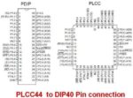 Besomi Electronics PLCC44 to DIP40 IC Adapter Socket - Professional Converter for Interchanging PLCC and DIP Integrated Circuits - Ideal for Versatile Electronics Prototyping