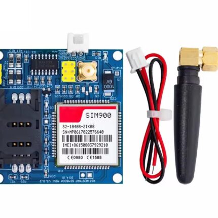 SIM900 Wireless Extension Module GSM GPRS Board with Antenna - Reliable Wireless Connectivity with SIM900 Chip - Dual Power Supply Options - Ideal for Radio Antennas