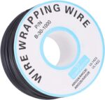 B-30-1000 Insulated PVC Coated 30AWG Wire Wrapping Wire - Green (230 Meters) for Electronics Projects