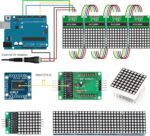 MAX7219 8x8 Dot LED Matrix Display Module - Compact Visual Output Interface for DIY Electronics and Microcontroller Projects