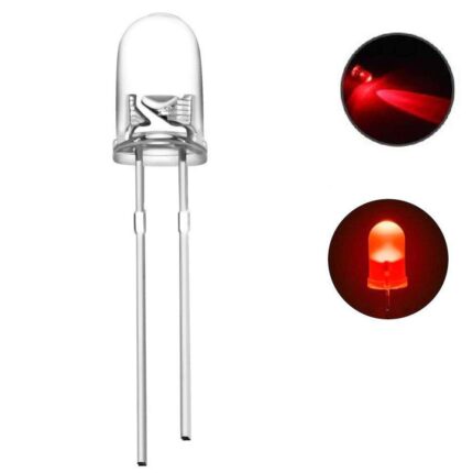 5mm Red Crystal LED- Energy-Efficient, Long-Lasting for Electronics & Custom Lighting