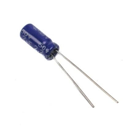 Electrolytic Capacitor 2.2uF 50V-Long-Life for Circuit Design & Power Applications