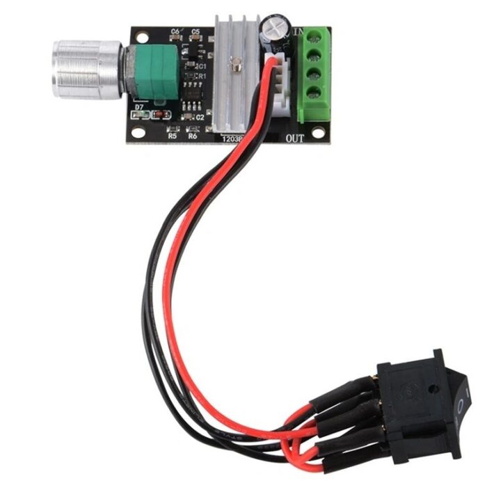 DC PWM Motor Speed Controller Regulator- Adjustable Reversible Motor Driver Switch Module, PWM Motor Speed Controller for DC Motors