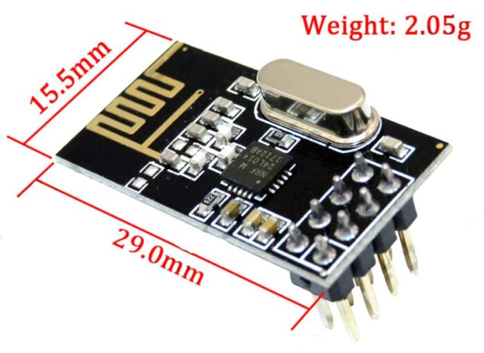 NRF24L01+PA+LNA-RF -Wireless Transceiver Module-Long Range, High Sensitivity, Ideal for IoT and Robotics Projects.