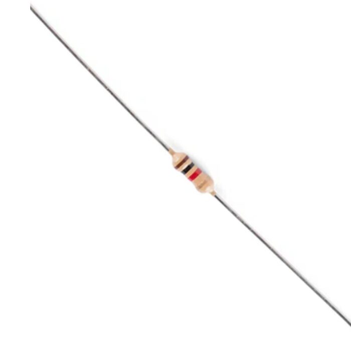 Wirewound Resistor 1k Ohm 1/4 Watt- Through Hole Mounting, High Precision for Circuit Stability